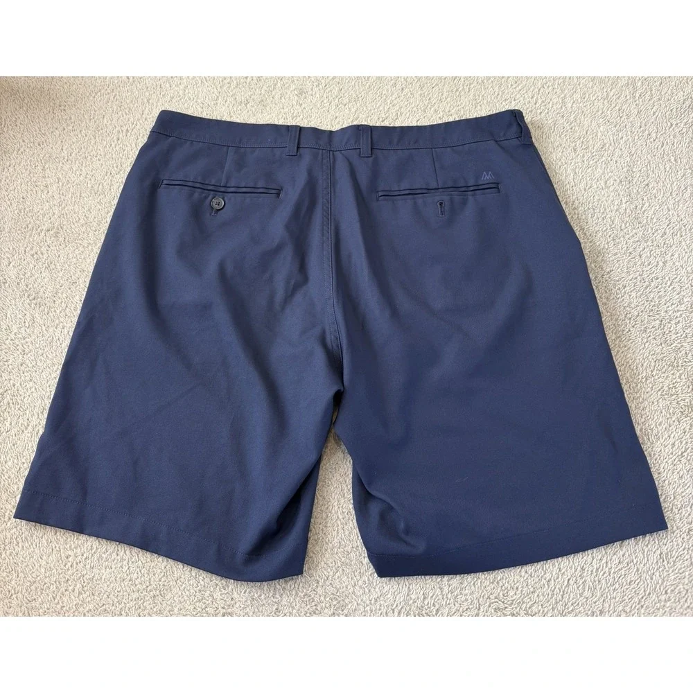 Mizzen+Main Baron Short Mens 36W Navy Blue Performance Golf Stretch 9